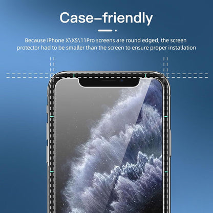 Sichtschutz Panzer Schutz Glas 3 Stück iPhone 11 Pro/X/XS 5,8 Zoll