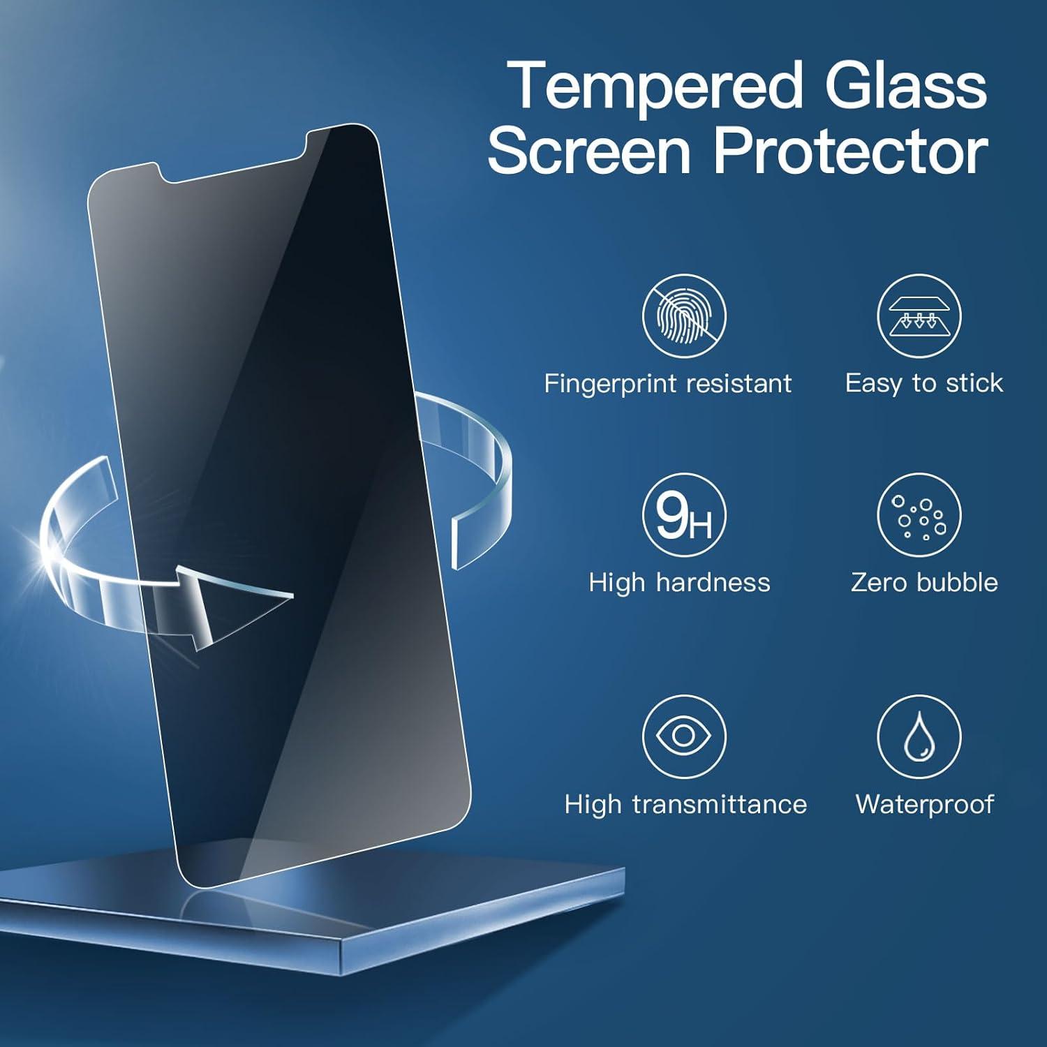 Sichtschutz Panzer Schutz Glas für iPhone 11 Pro Max/XS Max (6,7 Zoll), 3er Pack