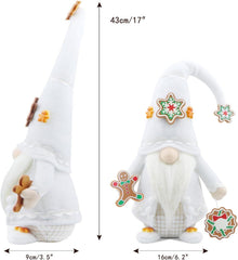 Weihnachtswichtel Figur Weiß Deko Skandinavisch