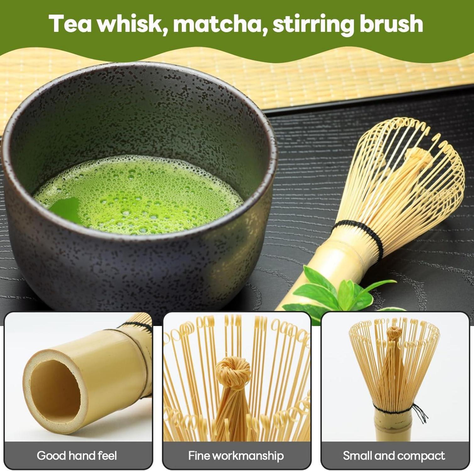 Matcha Besen Löffel Set Bambus Whisk Tee Zubehör
