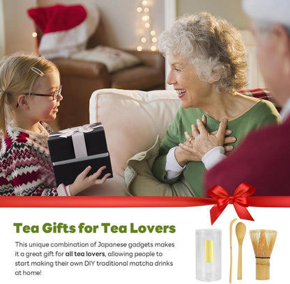 Matcha Besen Löffel Set Bambus Matcha Zubehörtee