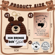 MQIAN Pocket Hug Glücklicher Bär Schlüsselanhänger Geschenk