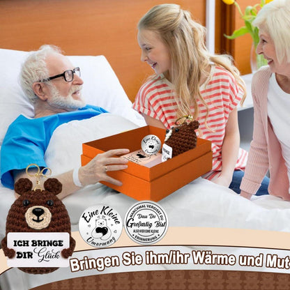 Pocket Hug Bär Umarmung Glücksbringer Schlüsselanhänger Positives Denken