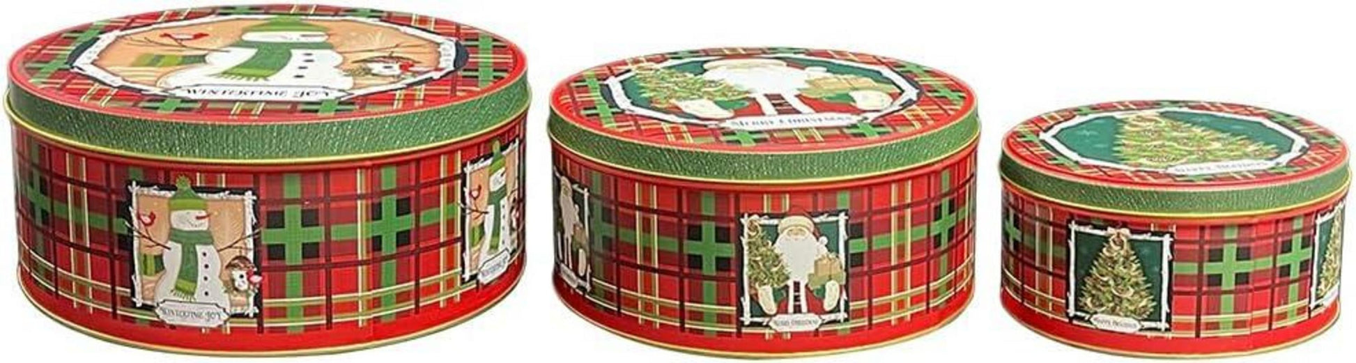 Weihnachtsdosen Set Keksdose Metall Weihnachten Deko Plätzchendosen