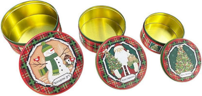 Weihnachtsdosen Set Keksdose Metall Blechdosen Plätzchendosen