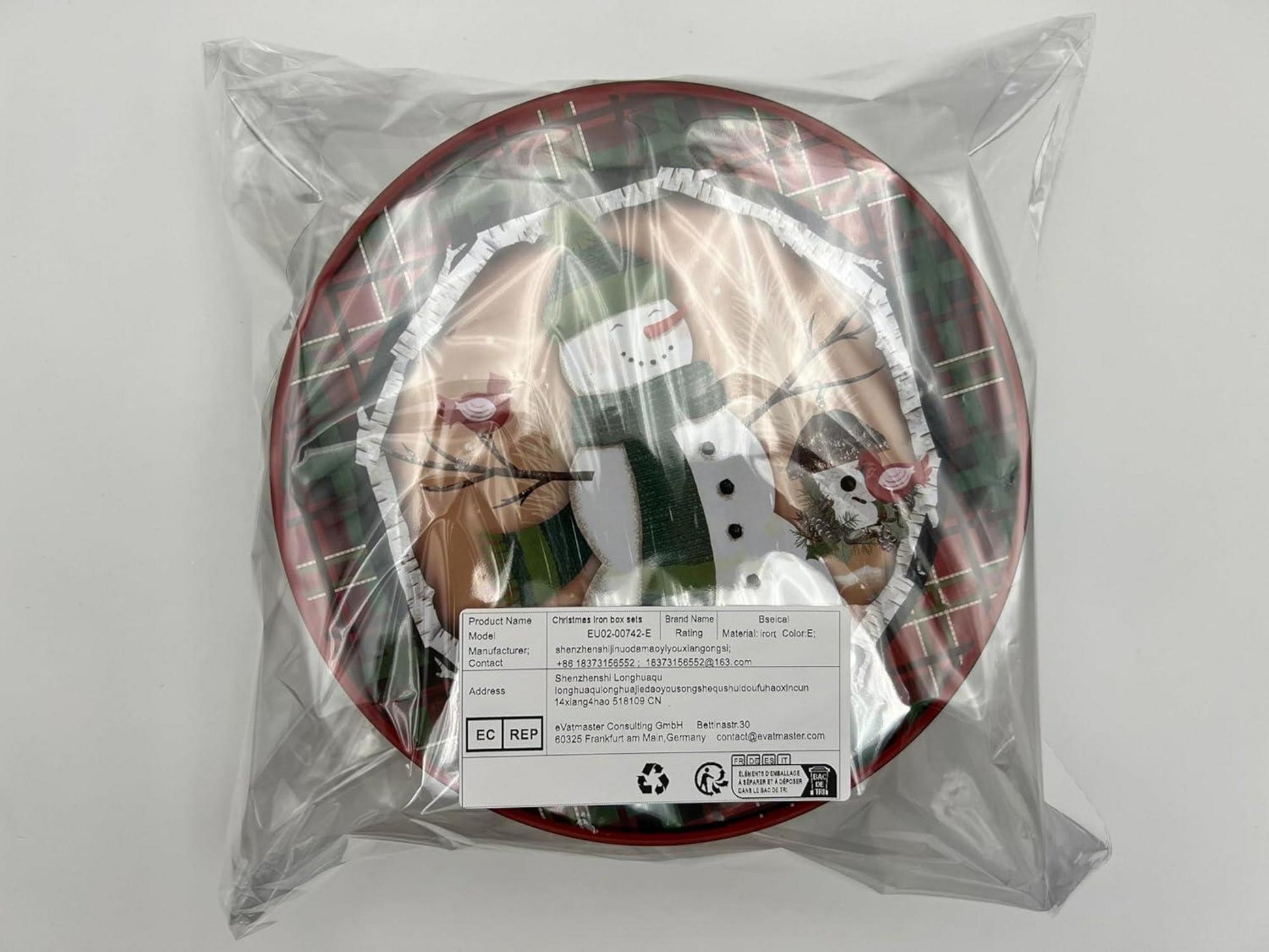 Metall Weihnachtsdosen Set Deko Plätzchendosen Weihnachten