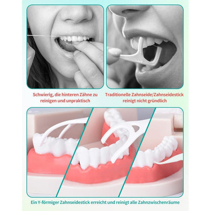 150 Stk. Zahnseide Sticks Y-Form für Backenzähne Dental