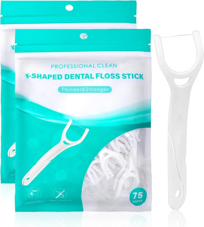 Zahnseide Sticks Backenzähne Y-Form Dental Floss Zahnreinigung 150