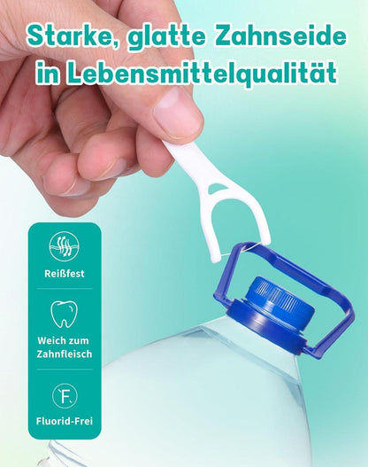 150 Zahnseide Sticks Y-Form Zahn Flosser Backenzähne Dental Floss Picks