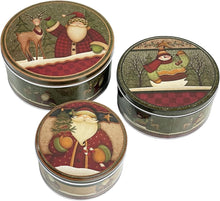 Weihnachtsdosen Keksdose Metall Nostalgische Weihnachtsdeko Rund