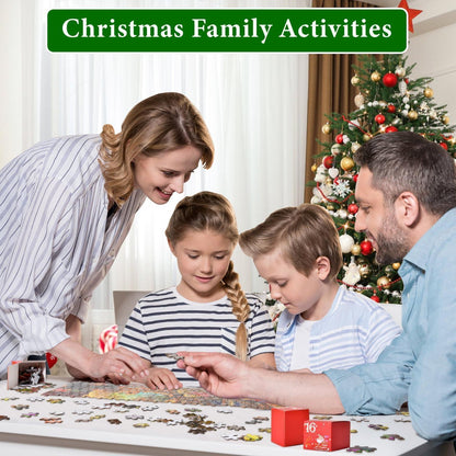 Adventskalender 2024 Weihnachtspuzzle 1008 Puzzlestücke 24