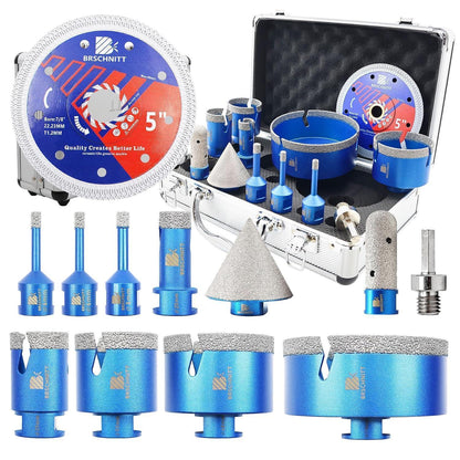 Diamant Fliesenbohrer Set 6-110mm M14 für harte Materialien