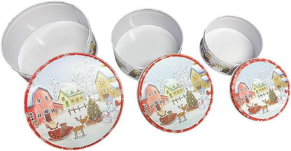 Weihnachtsdosen Keksdose Metall Nostalgische Deko Gebäckdose