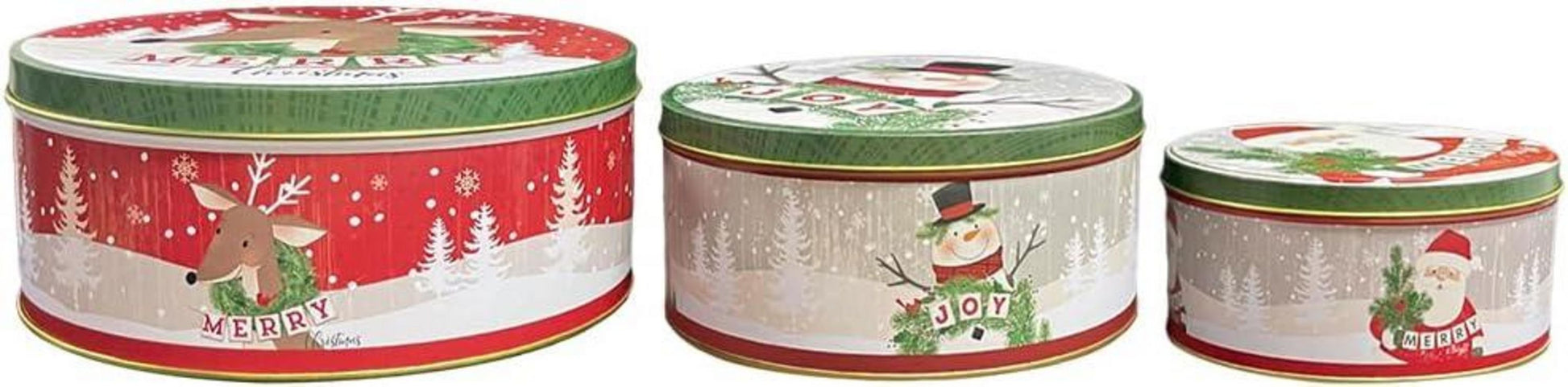 Weihnachtsdosen Metall Nostalgische Deko Gebäckdose Plätzchendosen