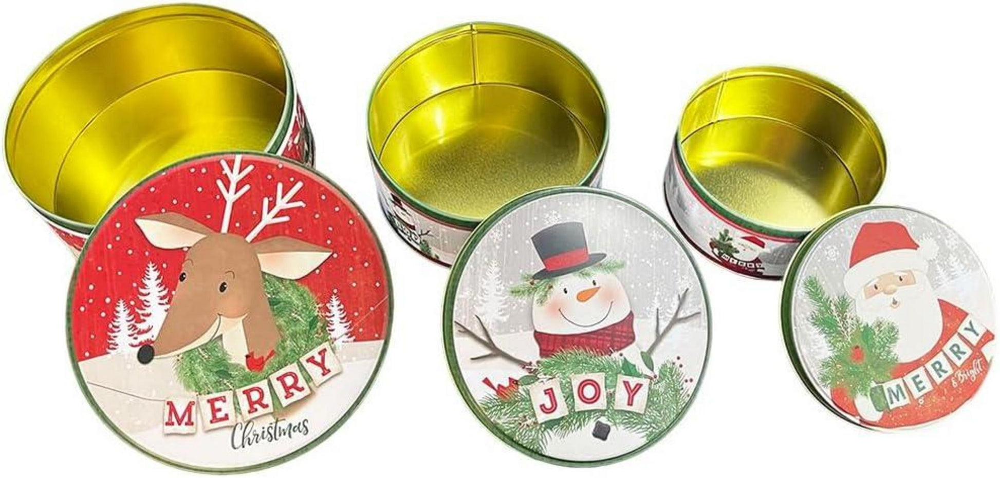 Weihnachtsdosen Metall Nostalgische Weihnachtsdeko Gebäckdose