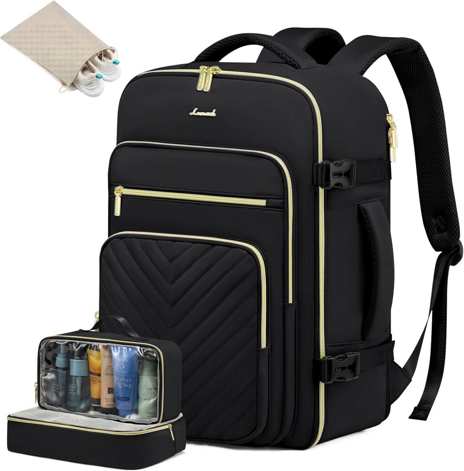 Handgepäck Rucksack 50L Damen Wasserdicht Laptop Travel Backpack