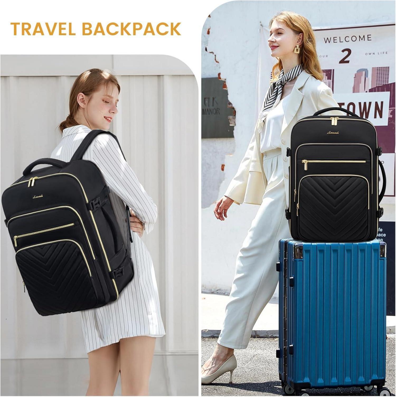 Handgepäck Rucksack Damen 50L Laptop wasserdicht Reise