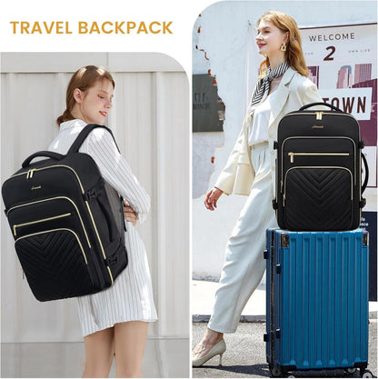 Handgepäck Rucksack Damen 50L Laptop wasserdicht Reise