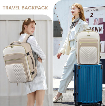 Handgepäck Rucksack 50L Damen Wasserdicht Laptop 18 Zoll