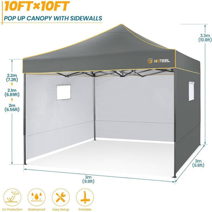 Faltpavillon 3x3 Wasserdicht Winterfest UV-Schutz Stabil