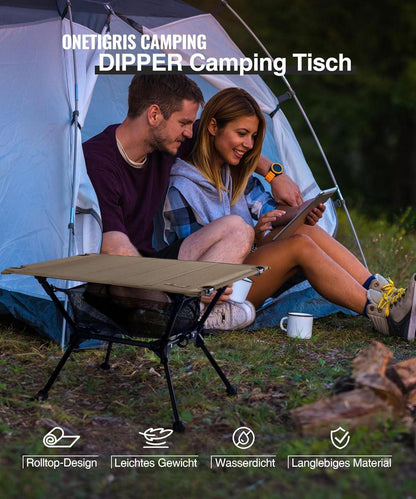 Faltbarer Campingtisch mit Tragetasche, Camping Tisch