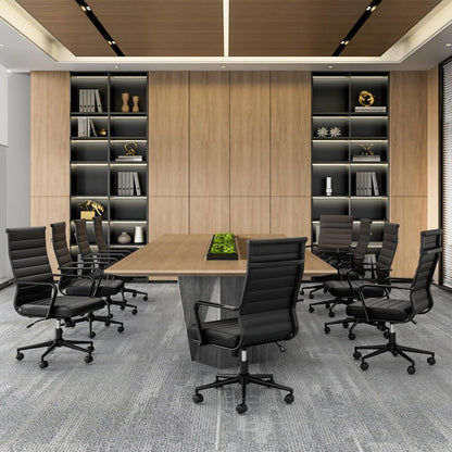 Bürostuhl Ergonomisch mit Wippfunktion bis 150 kg belastbar Schwarz