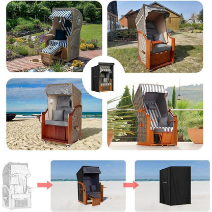 Strandkorb Schutzhülle 100x90x155cm Wasserdicht & Winterfest