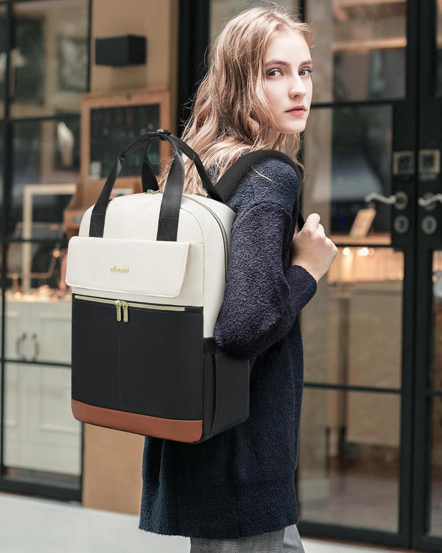 LOVEVOOK Damen Rucksack 17 Zoll Laptop Schulrucksack