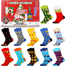 Weihnachtssocken Adventskalender 12 Paar Kinder Motive Freude