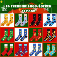 Jeasona Weihnachtskalender Kinder Socken 35-38