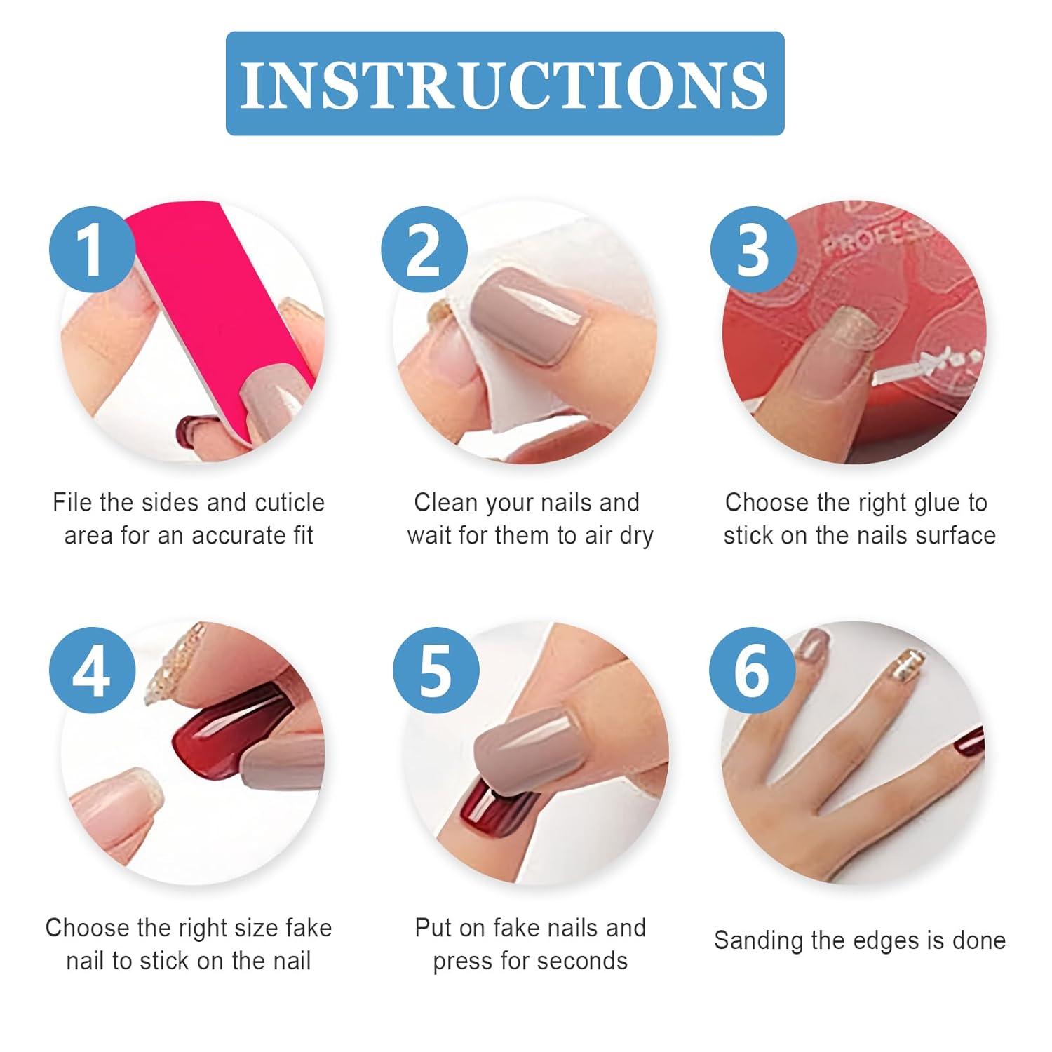 Halloween Nägel Aufkleben Kurz Nude Rosa Geister Kürbis Press on Nails