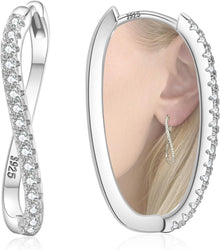 Creolen Silber 925 Zirkon Hypoallergen Vergoldet 30/40/50/60mm