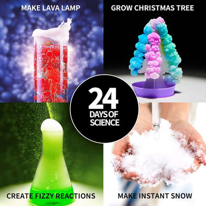 Experimente & Edelstein Adventskalender 2024 für Kinder - STEM