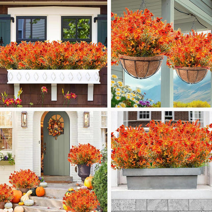 Künstliche Herbstblumen Herbststrauß Kunstblumen Set Wetterfest für