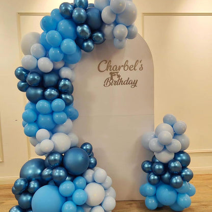HILAVO Blaue Luftballons Set 12 Zoll - Party Latex Ballons für Junge Babyparty Frozen Blue Geburtstag 60 Stück