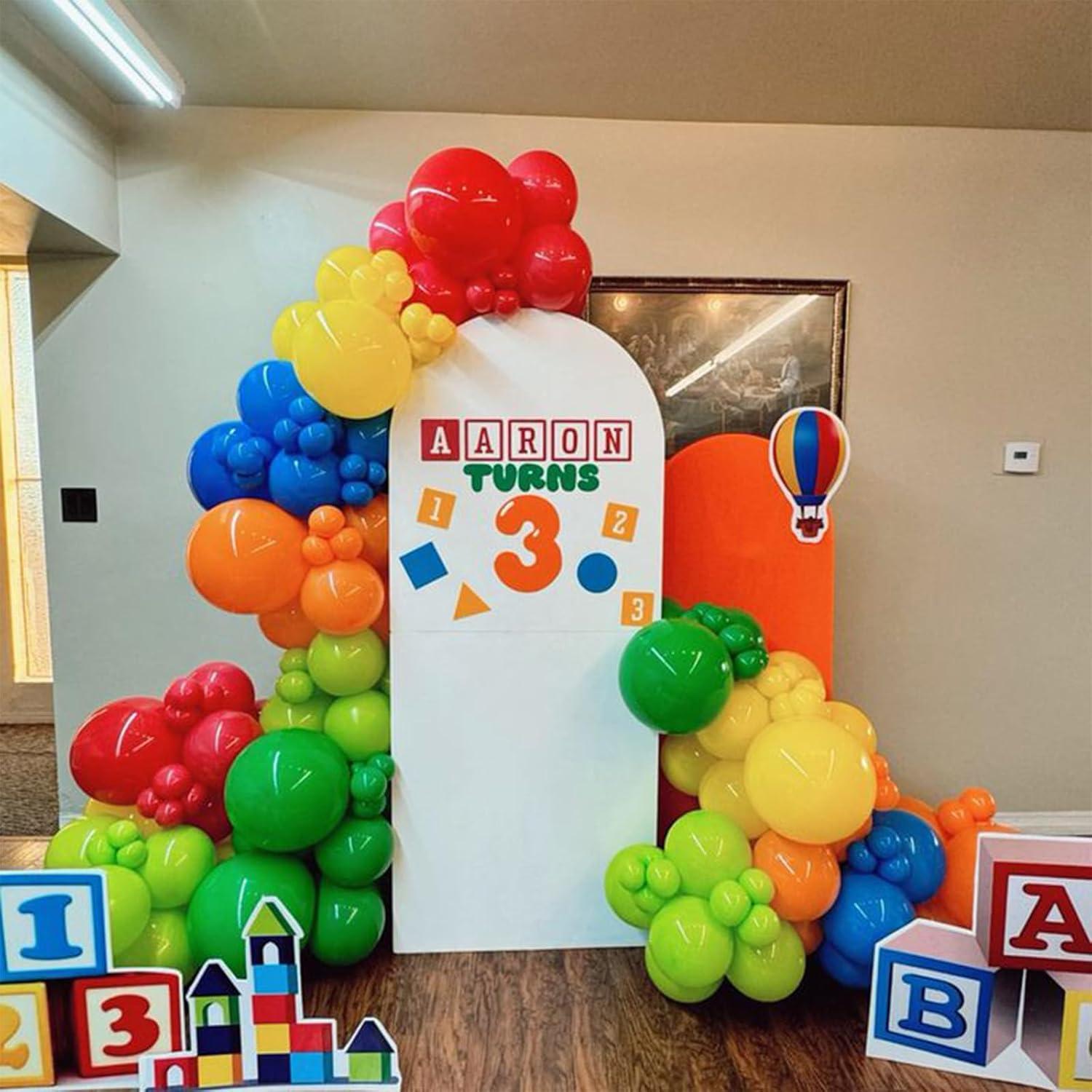 Luftballons Blau Gelb Rot Grün 12 Zoll Paw Story Regenbogen Party Deko