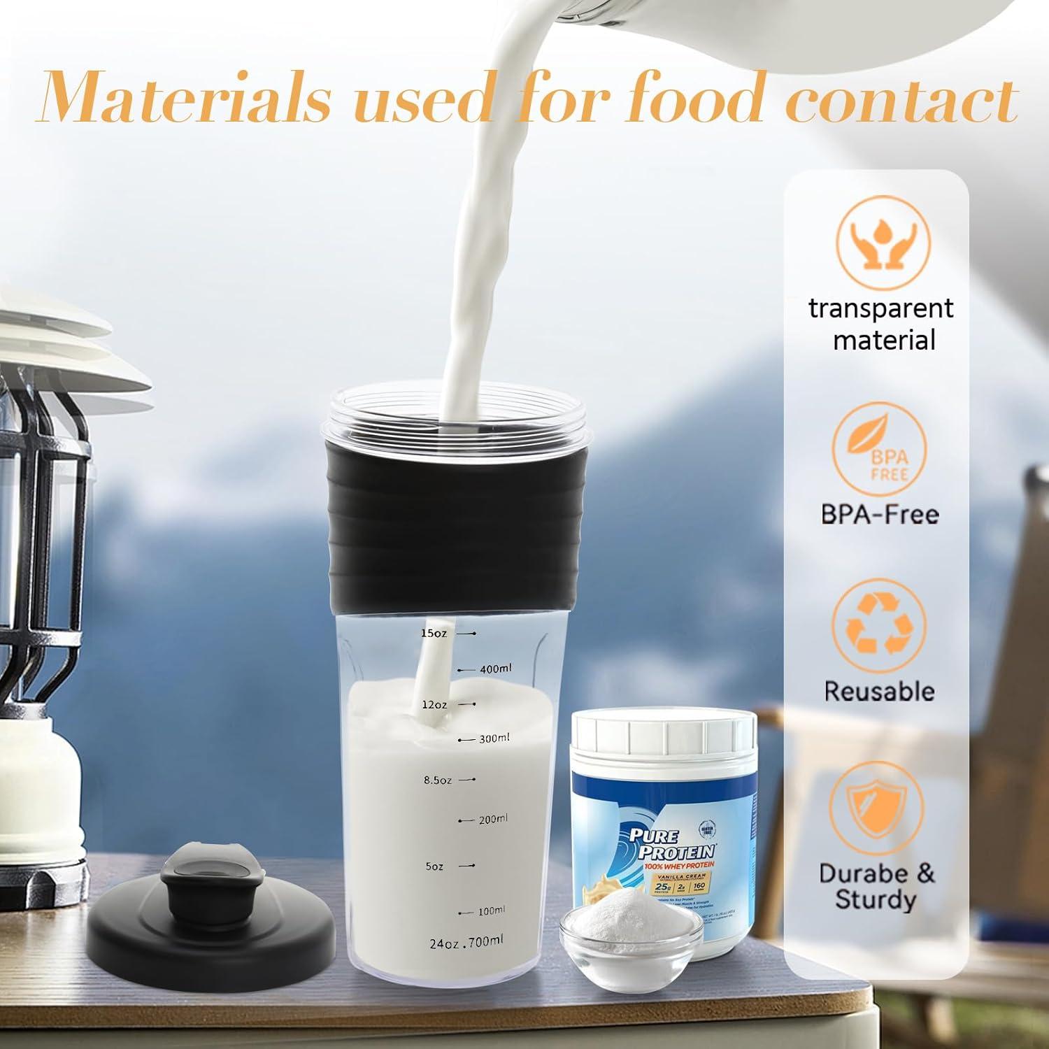 Protein Shaker Premium Design Leicht Reinigen Auslaufsicher 700ml