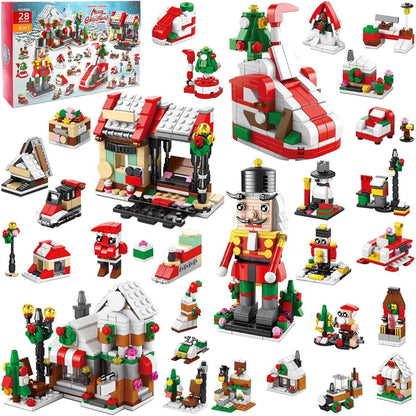 Adventskalender Weihnachtsbaum Bauklötze Set 24-tlg. für