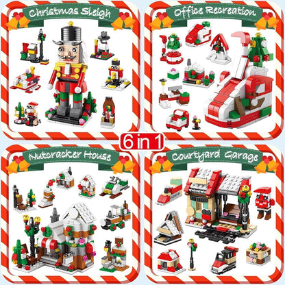 Adventskalender Weihnachtsbaum Bauklötze Set 24-tlg. für