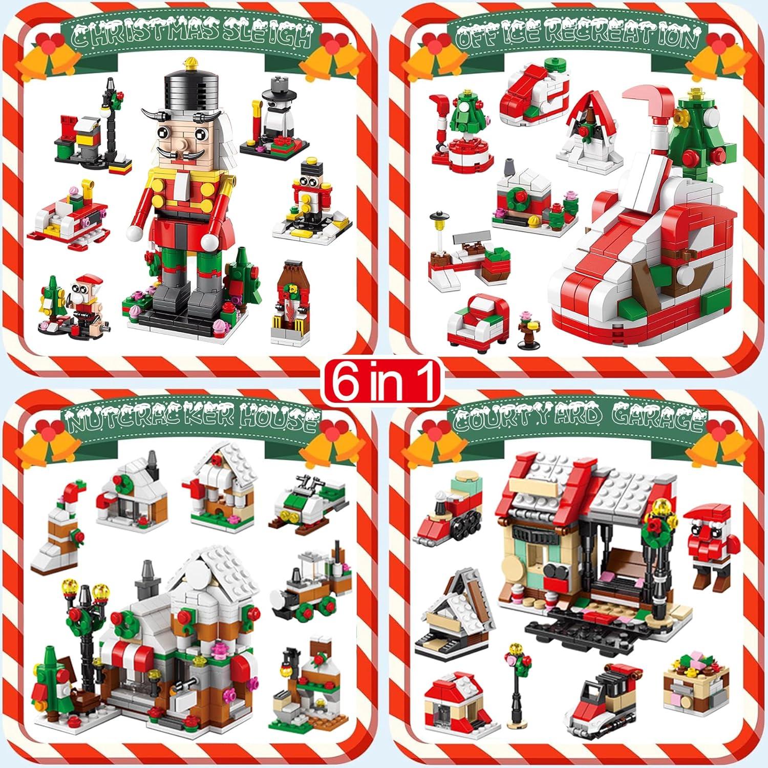 Adventskalender Weihnachtsbaum Bauklötze Set 24-tlg. für