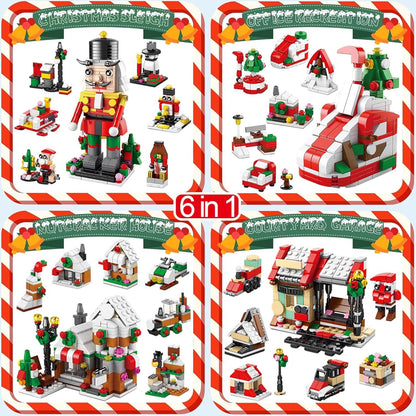 Adventskalender Weihnachtsbaum Bauklötze Set 24-tlg. für