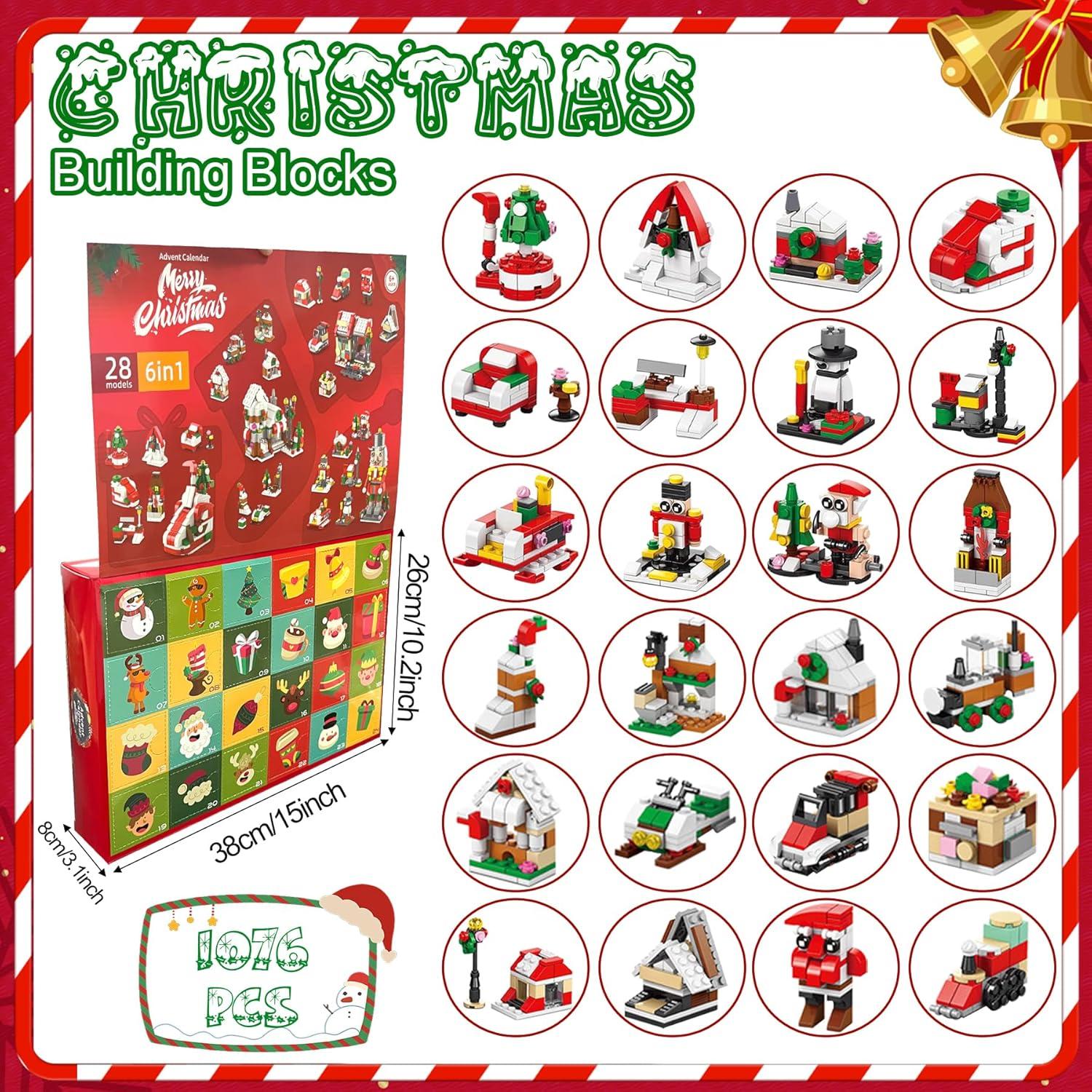 Adventskalender Weihnachtsbaum Bauklötze Set 24 Day Countdown Gift