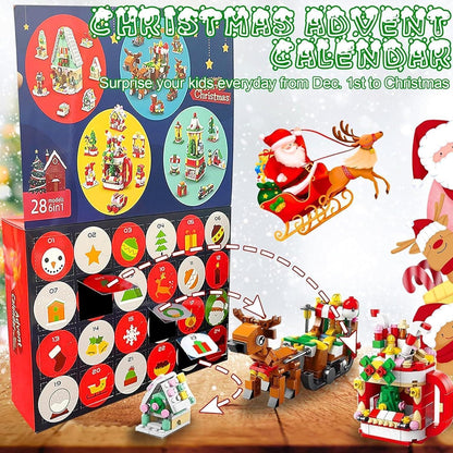 Adventskalender Bauklötze Weihnachtsbaum Set 24 Stück