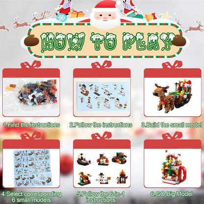 Adventskalender Bauklötze Weihnachtsbaum Set 24 Stück