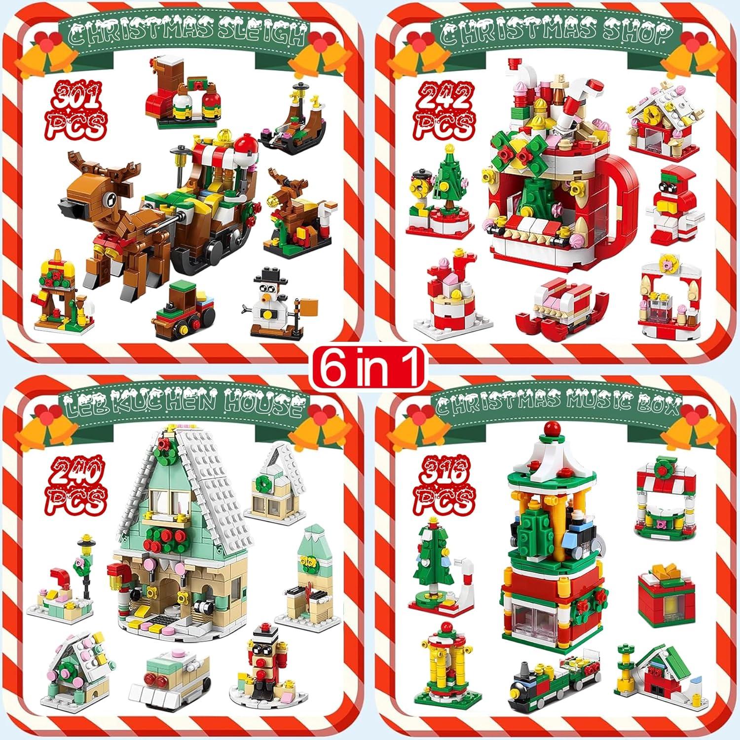 Adventskalender Bauklötze Weihnachtsbaum Set 24 Stück