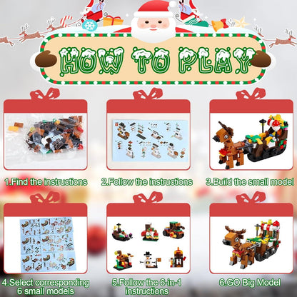 Adventskalender Weihnachtsbaum Bauklötze Set 24 Day Countdown Gift