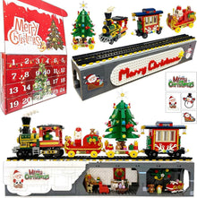 Adventskalender Zug Bauklötze Set, Weihnachten Countdown Kalender