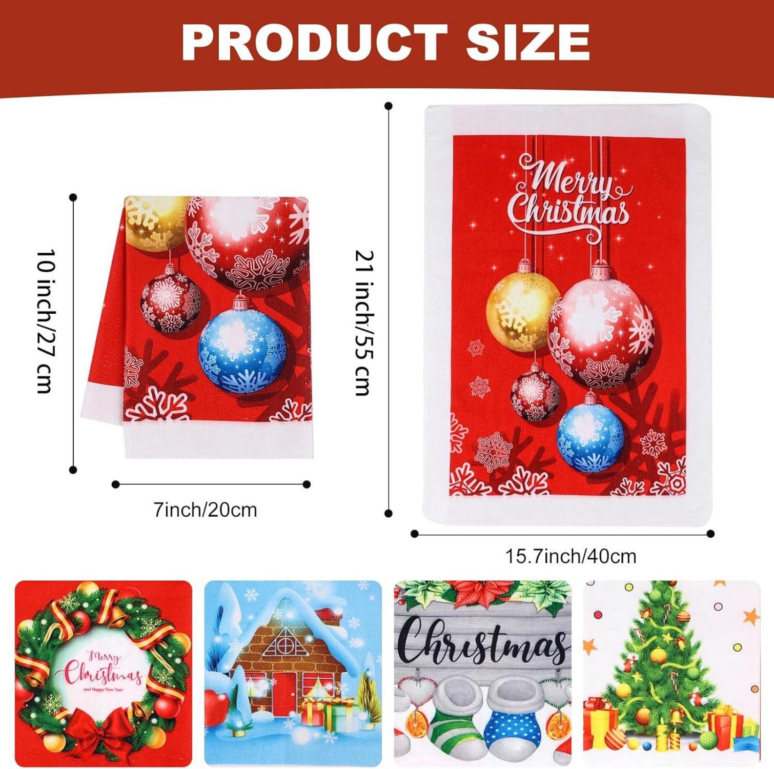 Weihnachten Geschirrtücher 5er-Set Mikrofaser Küchentuch