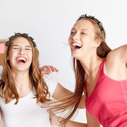 2er Set Geflochtene Stirnbänder mit Haarspangen Hair Twister