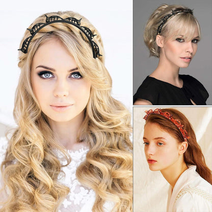 2er Pack Haarreif mit Klammern - Styling-Zubehör für Frauen